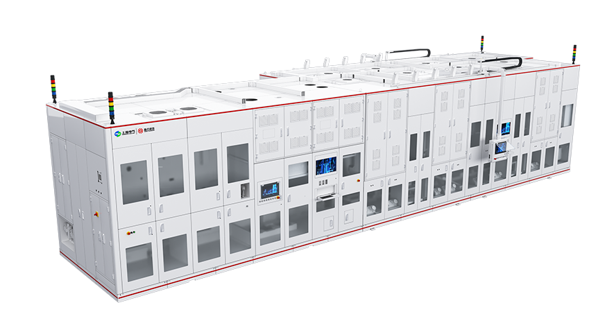 Laser notching and stacking integrated machine